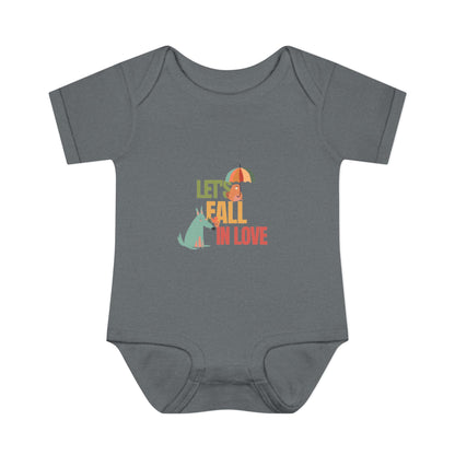 Autumn Baby Bodysuit - Let's Fall in Love, Cute Infant Outfit, Seasonal Gift, Baby Shower Present, Little One's Fall Fashion - MaisonThreadory