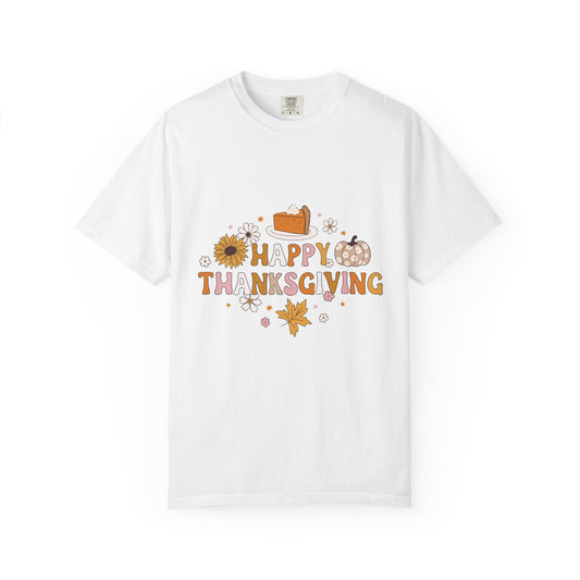 Thanksgiving T-Shirt, Cozy Fall Tee, Autumn Apparel, Unisex Thanksgiving Shirt, Holiday Gift Idea, Casual Outfit - MaisonThreadory