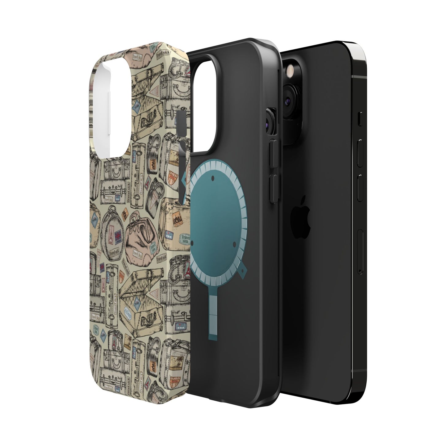 Travel-Inspired Magnetic Tough Cases, Unique Phone Accessories, Perfect for Adventurers, Great Gift for Travelers or Holidays
