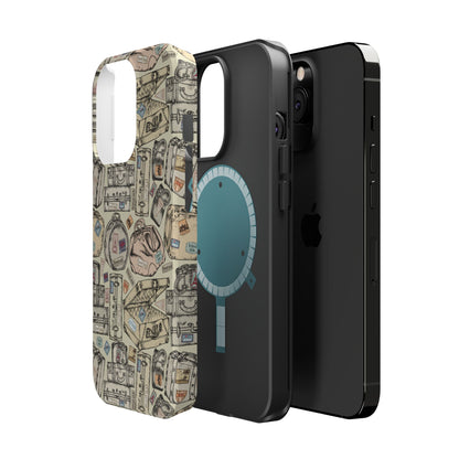 Travel-Inspired Magnetic Tough Cases, Unique Phone Accessories, Perfect for Adventurers, Great Gift for Travelers or Holidays