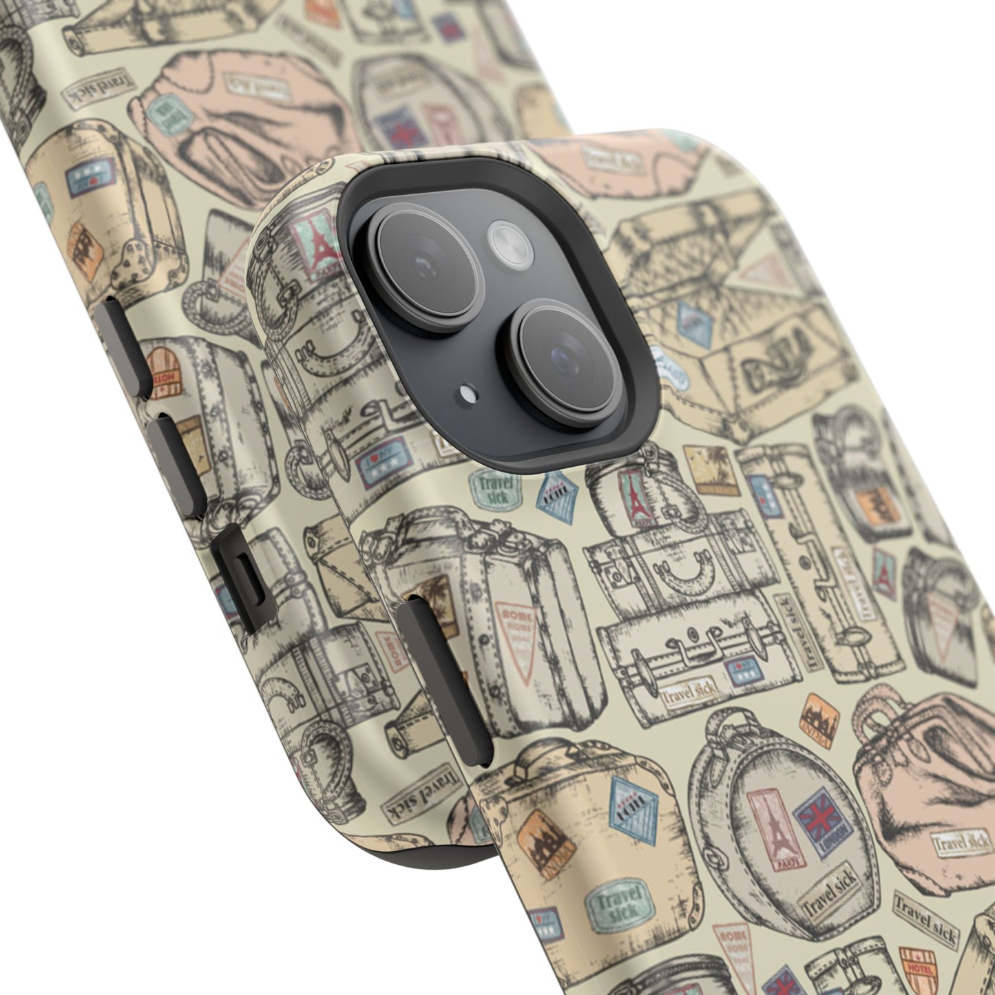 Travel-Inspired Magnetic Tough Cases, Unique Phone Accessories, Perfect for Adventurers, Great Gift for Travelers or Holidays
