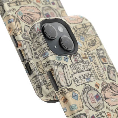 Travel-Inspired Magnetic Tough Cases, Unique Phone Accessories, Perfect for Adventurers, Great Gift for Travelers or Holidays