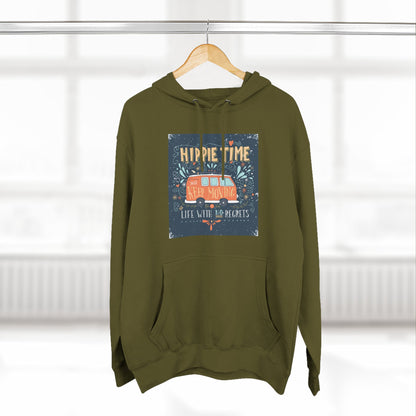 Hip & Cozy Fleece Hoodie - Perfect for Chill Vibes, Gift for Her, Winter Wear, Relaxed Style, Casual Layering - MaisonThreadory