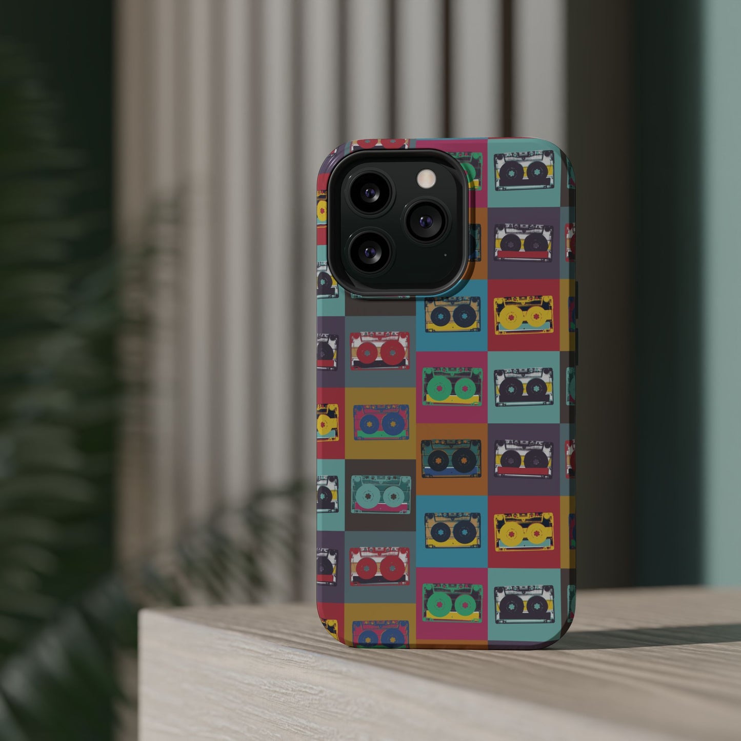 Retro Cassette Tape Phone Case, Vintage Style Tough Case, Music Lover Gift, Funky Tech Accessory, Fun Phone Cover