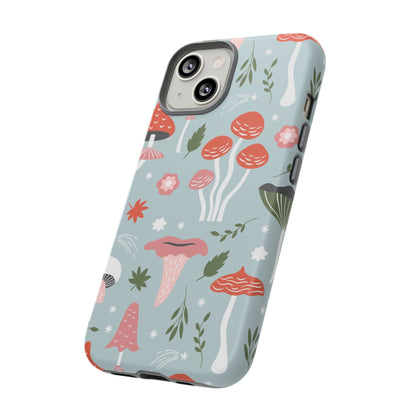 Whimsical Mushroom Phone Case, Cute Floral Smartphone Cover, Unique Gift for Nature Lovers, Trendy Tech Accessory, Eco-friendly Case
