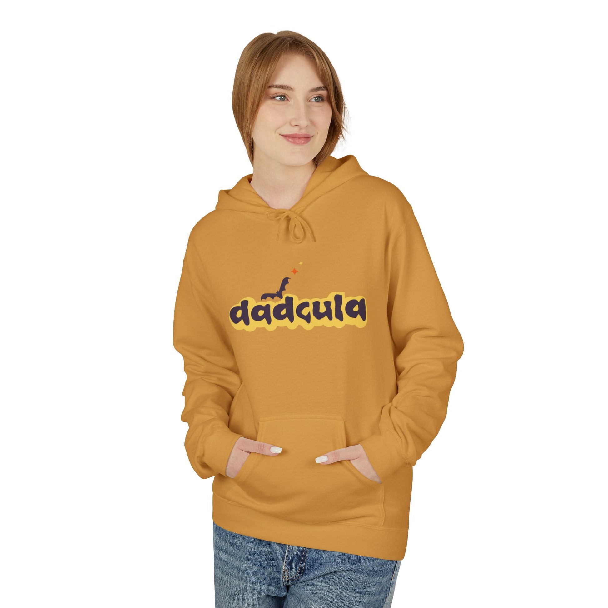 Dramatic Fleece Hoodie with Unique Design, Cozy Fall Apparel, Great for Halloween, Casual Wear, Gift for Friends - MaisonThreadory