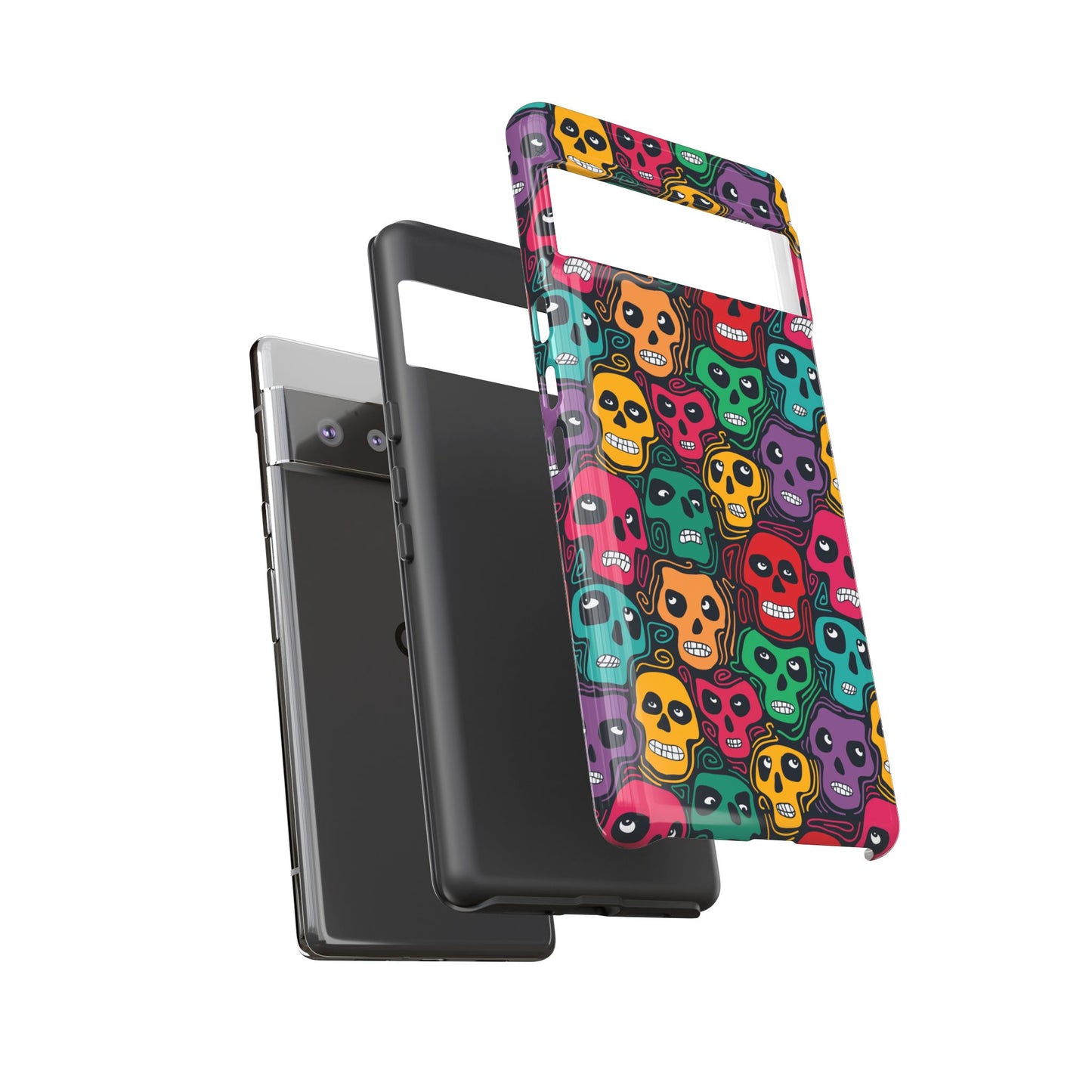 Phone Case, Day of the Dead Tough Case Phone, Mexican Skull Phone Cover, Floral Skeleton Phone Protector, Sugar Skull iPhone Case, Tough