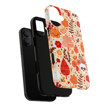 Autumn Phone Case - Cozy Fall Vibes, Pumpkin Decor, Halloween Gift, Floral Design, Seasonal Aesthetic