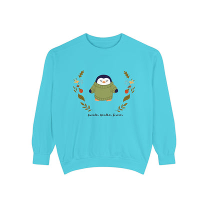 Whimsical Penguin Sweatshirt, Cozy Unisex Pullover for Every Occasion, Gift for Winter Lovers, Cute Fall Apparel, Festive Holiday Clothing - MaisonThreadory