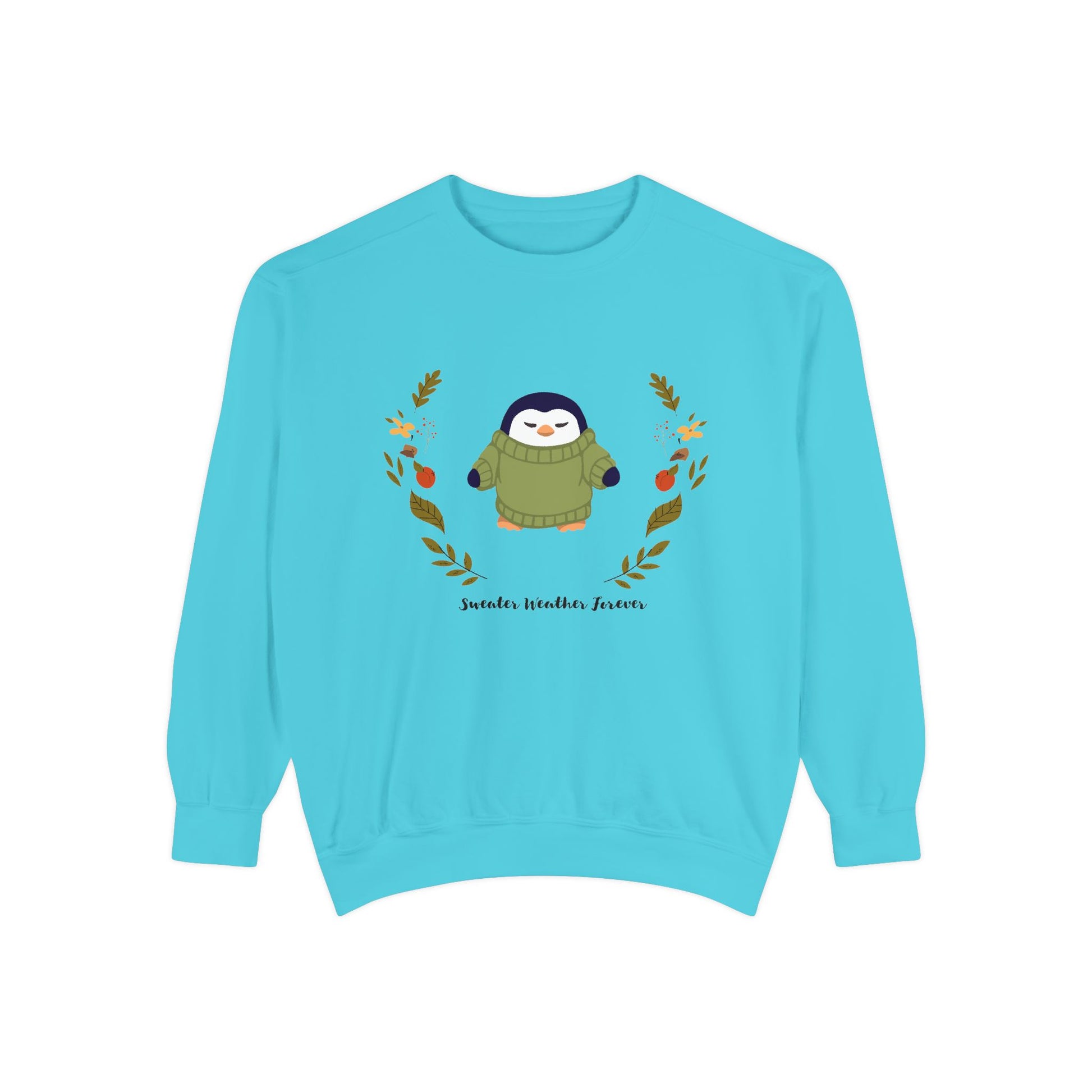 Whimsical Penguin Sweatshirt, Cozy Unisex Pullover for Every Occasion, Gift for Winter Lovers, Cute Fall Apparel, Festive Holiday Clothing - MaisonThreadory