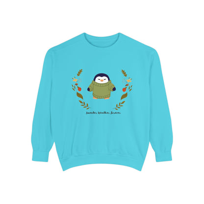 Whimsical Penguin Sweatshirt, Cozy Unisex Pullover for Every Occasion, Gift for Winter Lovers, Cute Fall Apparel, Festive Holiday Clothing - MaisonThreadory