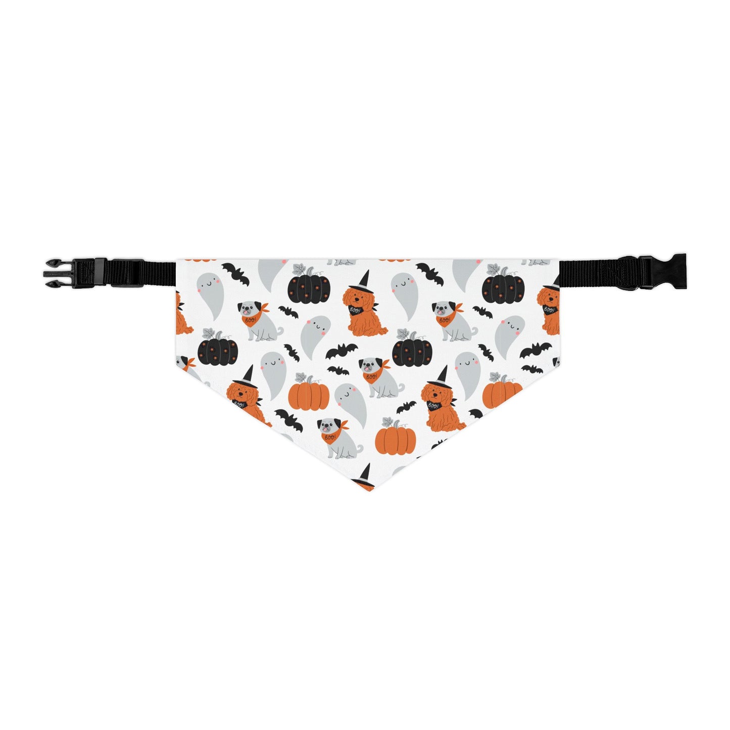 Halloween Pet Bandana Collar, Spooky Dog Accessory, Fall Pet Gear, Trick or Treat Dog Scarf, Halloween Costume Pet Wear - MaisonThreadory