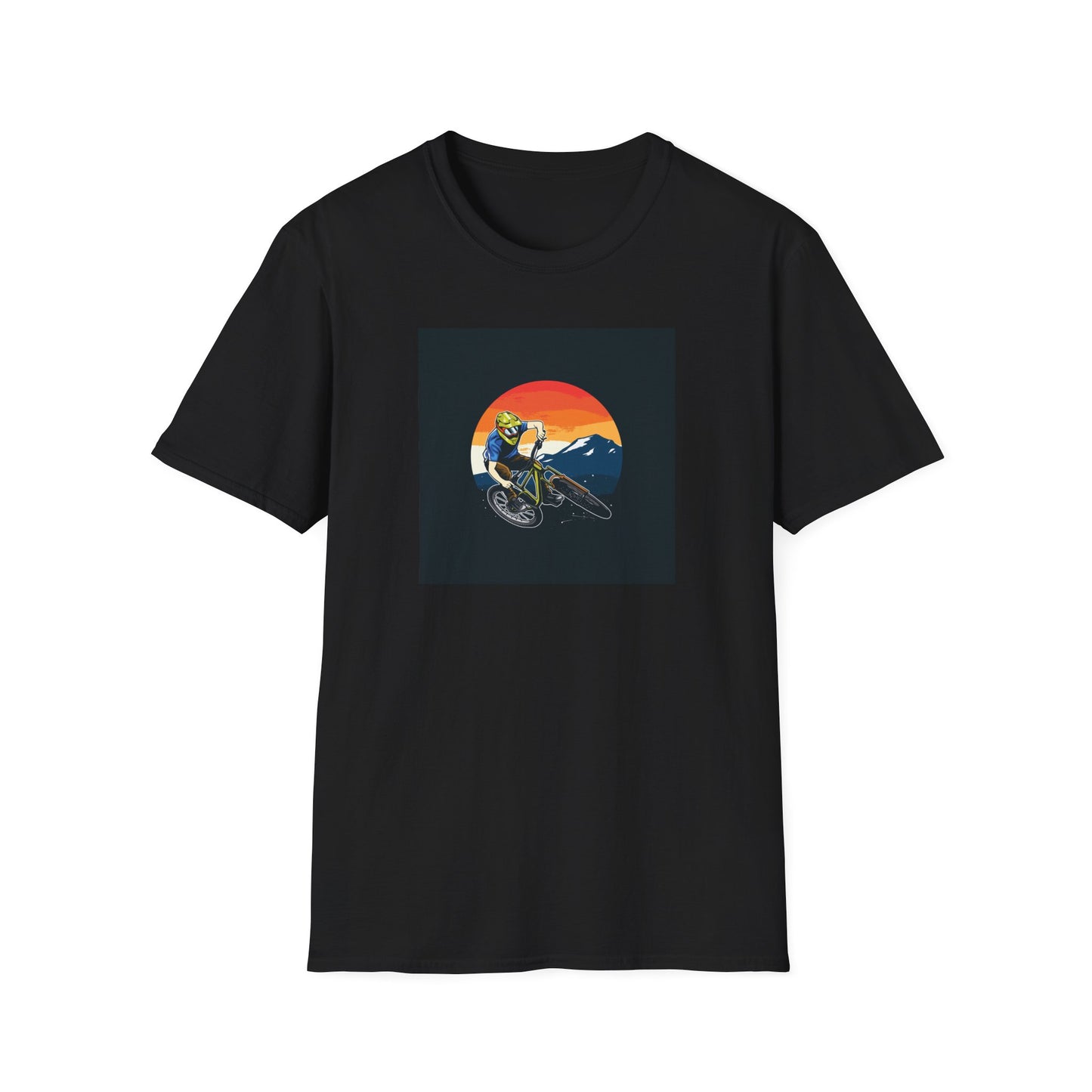 Mountain Biker T-Shirt - Adventure Cycling Tee, Outdoor Sports Shirt, Mountain Bike Lover Gift, Nature Enthusiast Top, Unisex Cotton Tee