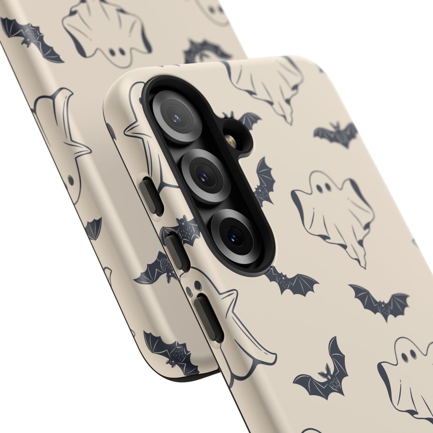 Halloween Phone Case, Ghosts and Bats, Cute Phone Cover, Spooky Accessories, Fall Decor, Gifts for Her, Halloween Party - MaisonThreadory