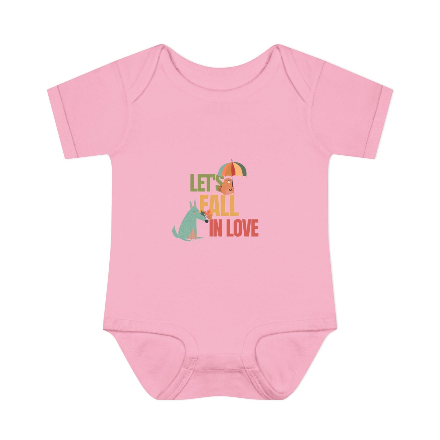 Autumn Baby Bodysuit - Let's Fall in Love, Cute Infant Outfit, Seasonal Gift, Baby Shower Present, Little One's Fall Fashion - MaisonThreadory