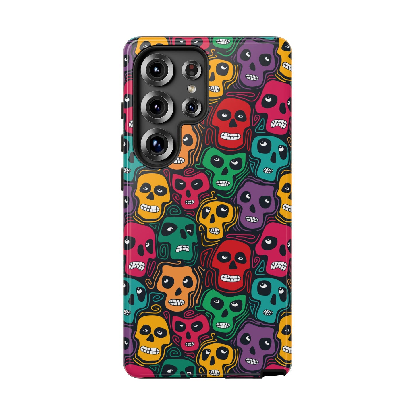 Phone Case, Day of the Dead Tough Case Phone, Mexican Skull Phone Cover, Floral Skeleton Phone Protector, Sugar Skull iPhone Case, Tough