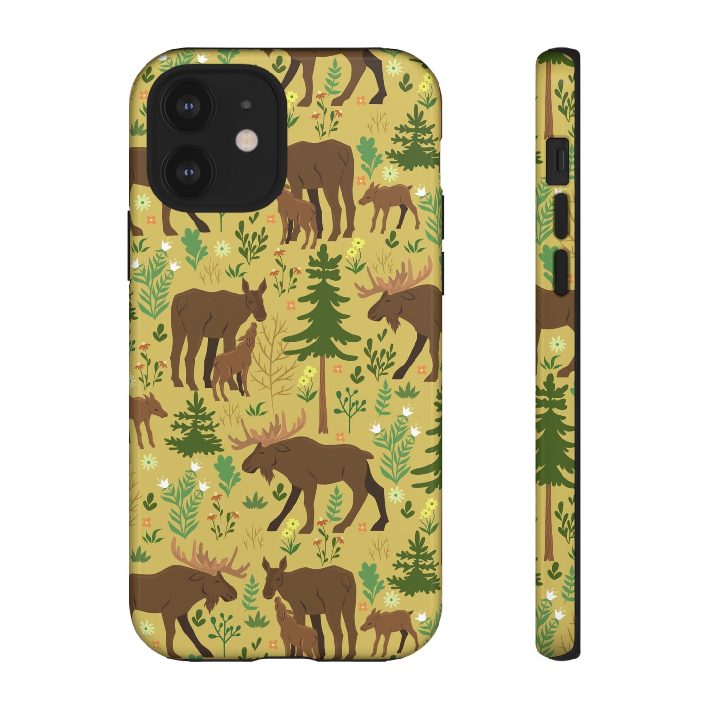 Moose Phone Case - Nature Lover's Accessory, Gifts for Outdoorsy Friends, Wildlife Decor, Eco-Friendly Cover, Forest Adventure Gear - MaisonThreadory
