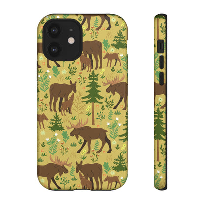 Moose Phone Case - Nature Lover's Accessory, Gifts for Outdoorsy Friends, Wildlife Decor, Eco-Friendly Cover, Forest Adventure Gear - MaisonThreadory