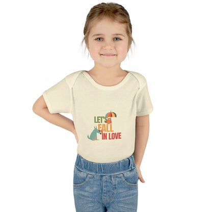 Autumn Baby Bodysuit - Let's Fall in Love, Cute Infant Outfit, Seasonal Gift, Baby Shower Present, Little One's Fall Fashion - MaisonThreadory