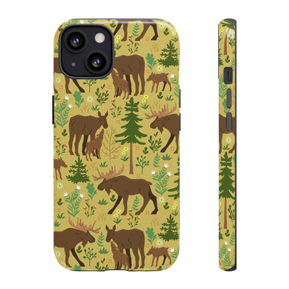 Moose Phone Case - Nature Lover's Accessory, Gifts for Outdoorsy Friends, Wildlife Decor, Eco-Friendly Cover, Forest Adventure Gear - MaisonThreadory