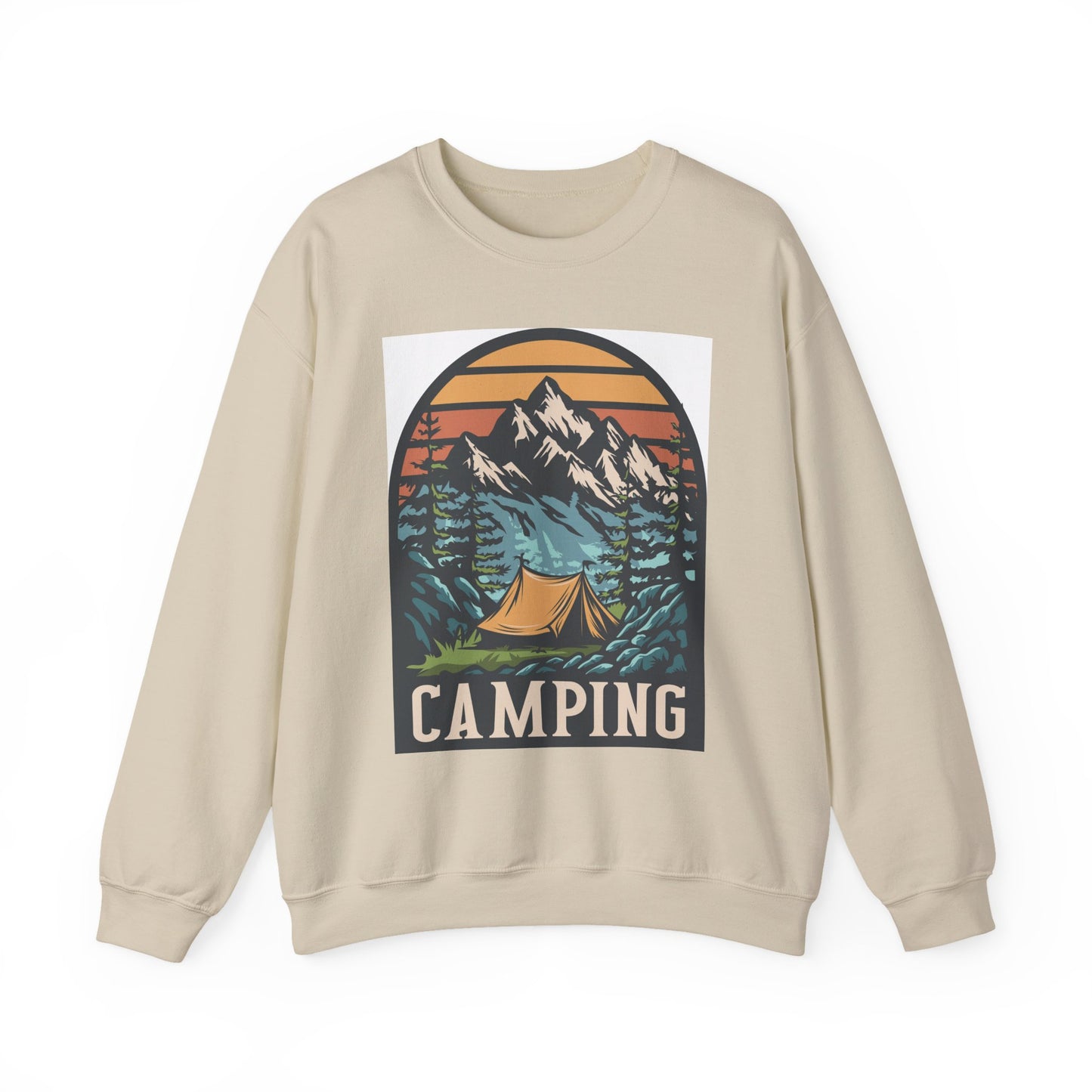 Camping Adventures Unisex Sweatshirt - Cozy Outdoor Gear, Nature Lover Gift, Hiking Apparel, Travel Essential, Campfire Style - MaisonThreadory