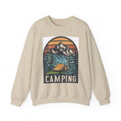 Camping Adventures Unisex Sweatshirt - Cozy Outdoor Gear, Nature Lover Gift, Hiking Apparel, Travel Essential, Campfire Style - MaisonThreadory