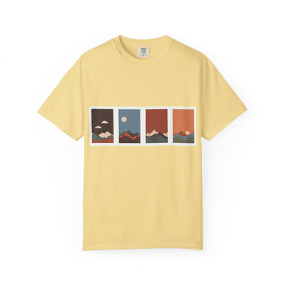 Unisex Mountain Sunset T-Shirt | Cozy Casual Wear, Nature Lover Gift, Travel Tee, Outdoor Adventure Shirt, Hiking Apparel
