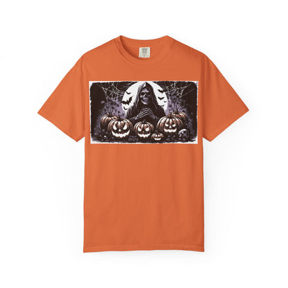 Spooky Halloween T-shirt, Unisex Graphic Tee, Ghostly Apparel, Fall Fashion, Pumpkin Shirt, Halloween Costume Top