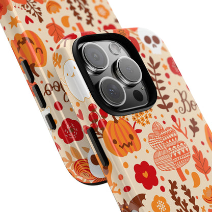 Autumn Phone Case - Cozy Fall Vibes, Pumpkin Decor, Halloween Gift, Floral Design, Seasonal Aesthetic