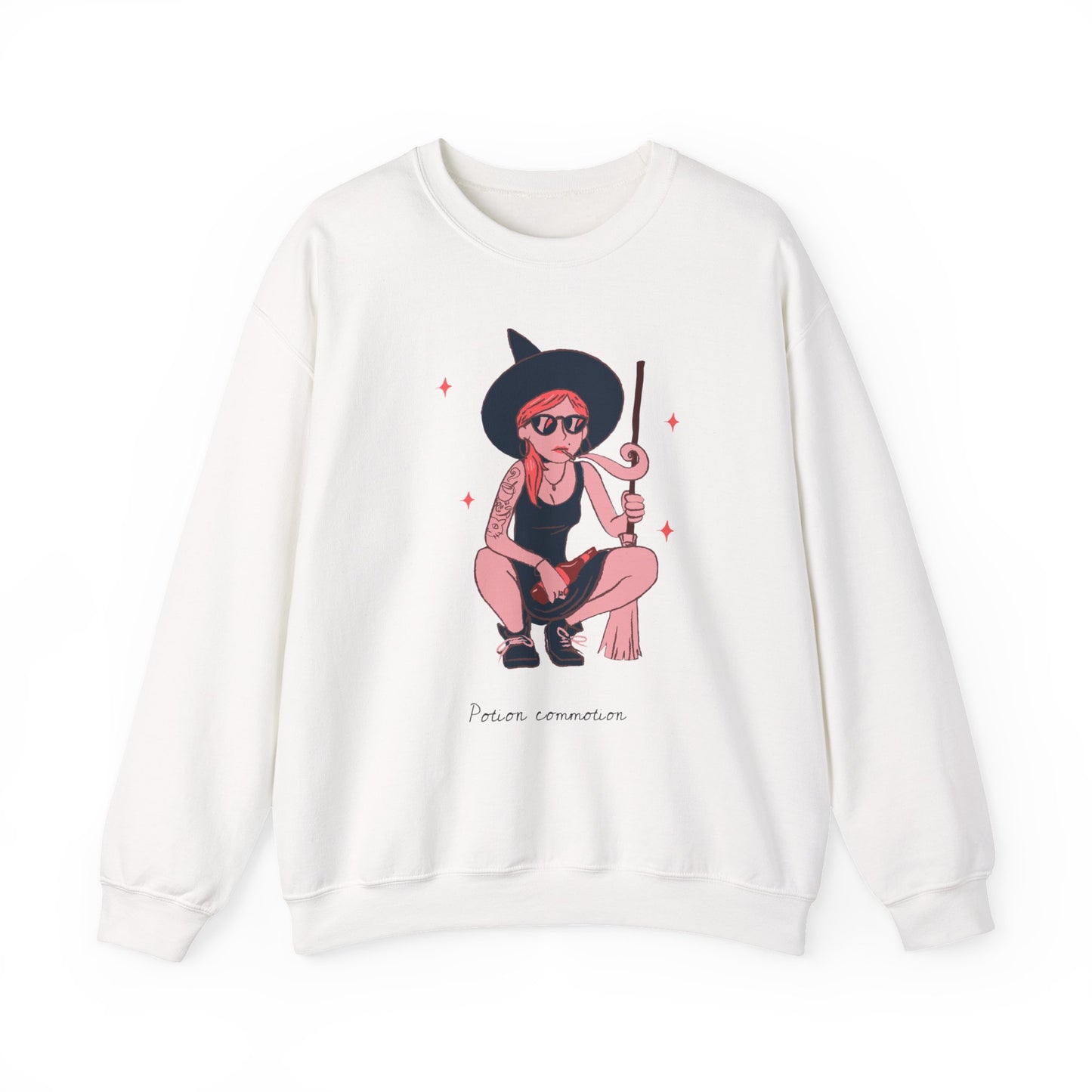 Chic Witch Sweatshirt - Cozy Unisex Crewneck for Halloween, Fall Fashion, Casual Wear, Gift for Friends & Family
