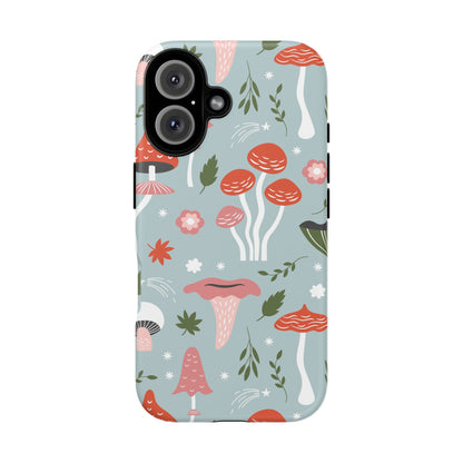 Whimsical Mushroom Phone Case, Cute Floral Smartphone Cover, Unique Gift for Nature Lovers, Trendy Tech Accessory, Eco-friendly Case