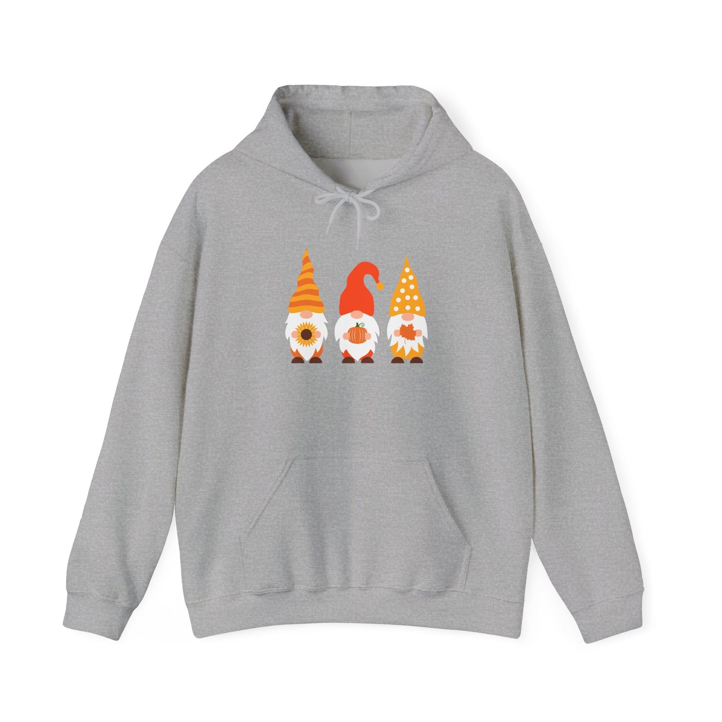 Gnome-Themed Unisex Hoodie: Cozy Fall Sweatshirt, Autumn Style, Perfect for Thanksgiving, Gift for Gnome Lovers, Seasonal Apparel