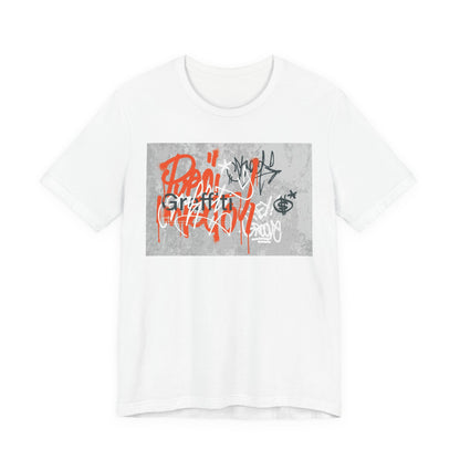 Urban Graffiti Graphic Tee, Cool Streetwear, Unisex Casual Top, Trendy Gift for Art Lovers, Stylish Outfit for Events, Art and Culture Tee - MaisonThreadory