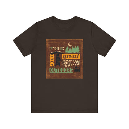 The Great Outdoors Unisex Tee, Adventure Shirt, Nature Lover Gift, Camping Apparel, Summer Vibes, Hiking Outfit - MaisonThreadory