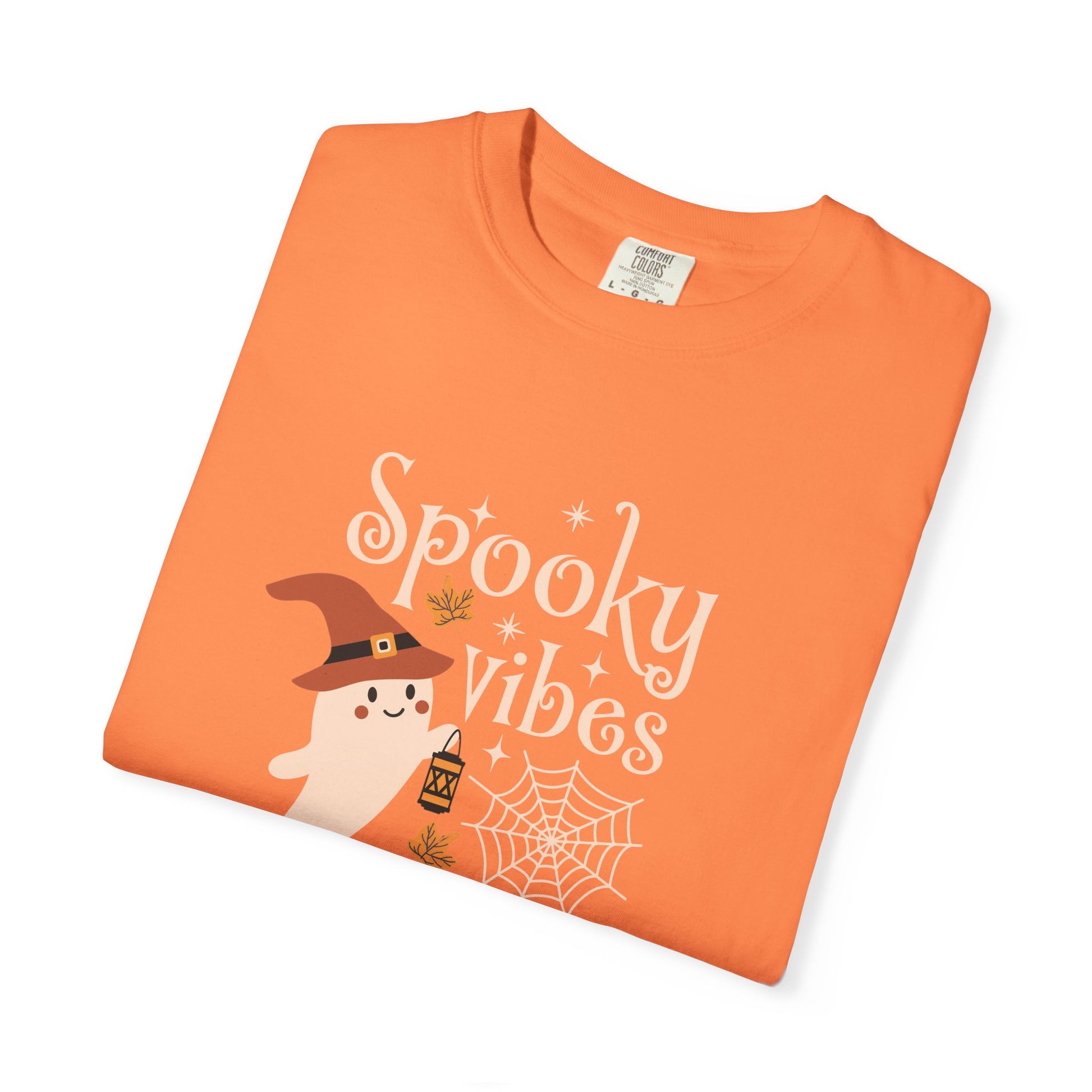 Spooky Ghost T-Shirt, Halloween Apparel, Unisex Tee, Fall Fashion, Cute Ghost Design, Perfect for Autumn Celebrations - MaisonThreadory