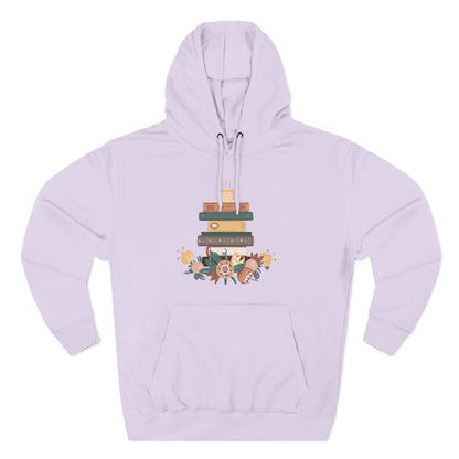 Cozy Book Lover's Hoodie | Three-Panel Fleece, Reading Gift, Literary Sweatshirt, Casual Apparel, Birthday Present, Book Club Outfit - MaisonThreadory