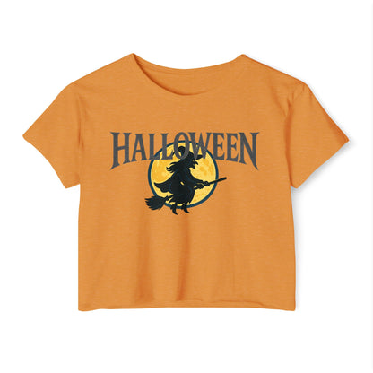 Halloween Witch Women's Festival Crop Top, Halloween Crop Tee, Witchy Outfit, Fall Fashion, Halloween Party Shirt, Cute Festival Clothing