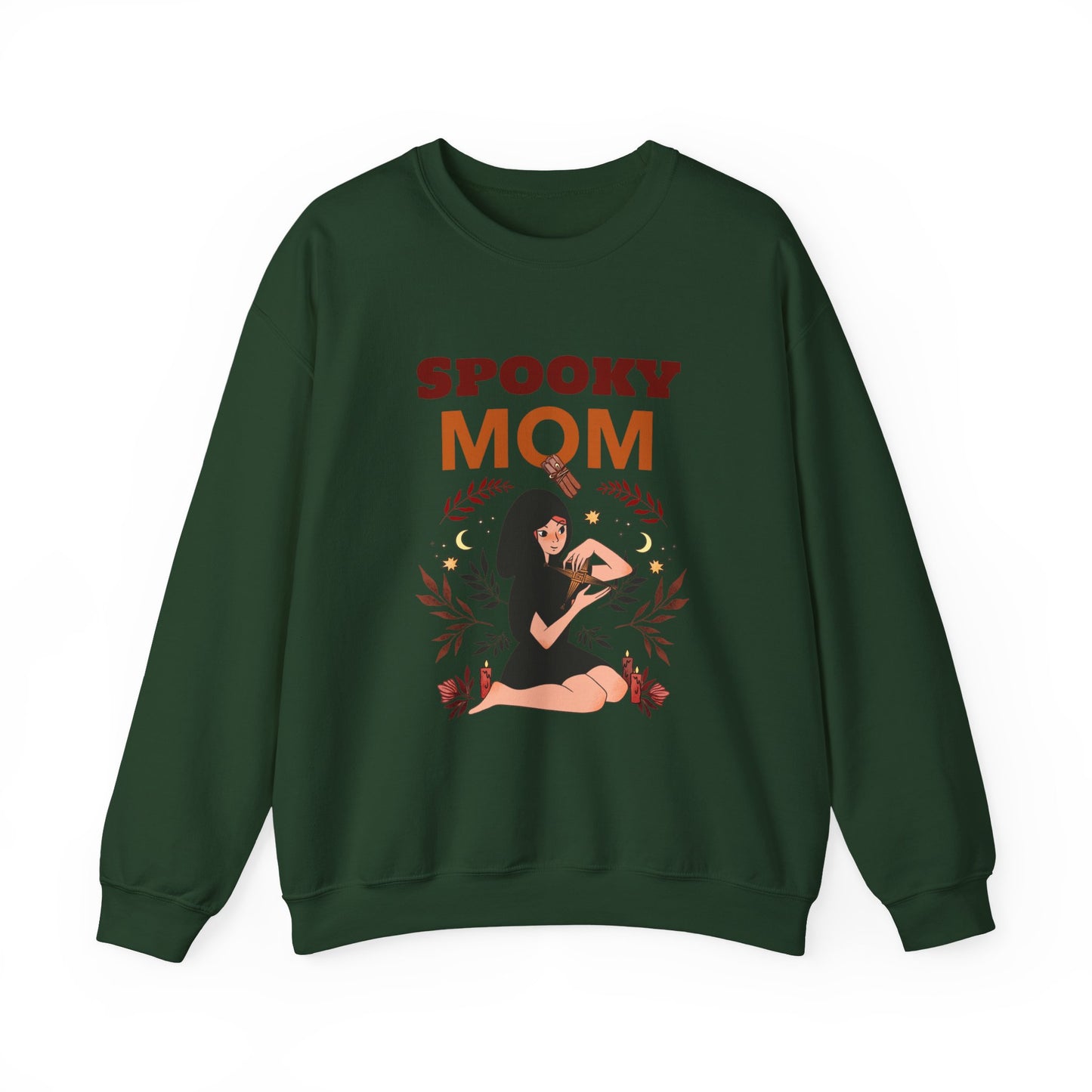 Spooky Mom Sweatshirt | Unisex Crewneck | Halloween Apparel | Gift for Moms | Cozy Fall Fashion | Cute Sweatshirt - MaisonThreadory