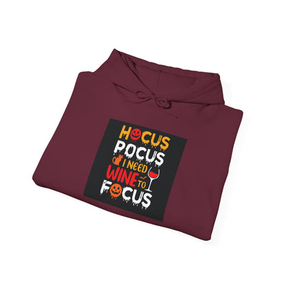 Hocus Pocus Hoodie - Halloween Sweatshirt | Wine Lovers Gift | Cozy Fall Apparel | Unisex Sweatshirt | Fun Autumn Style | Trick or [...] - MaisonThreadory