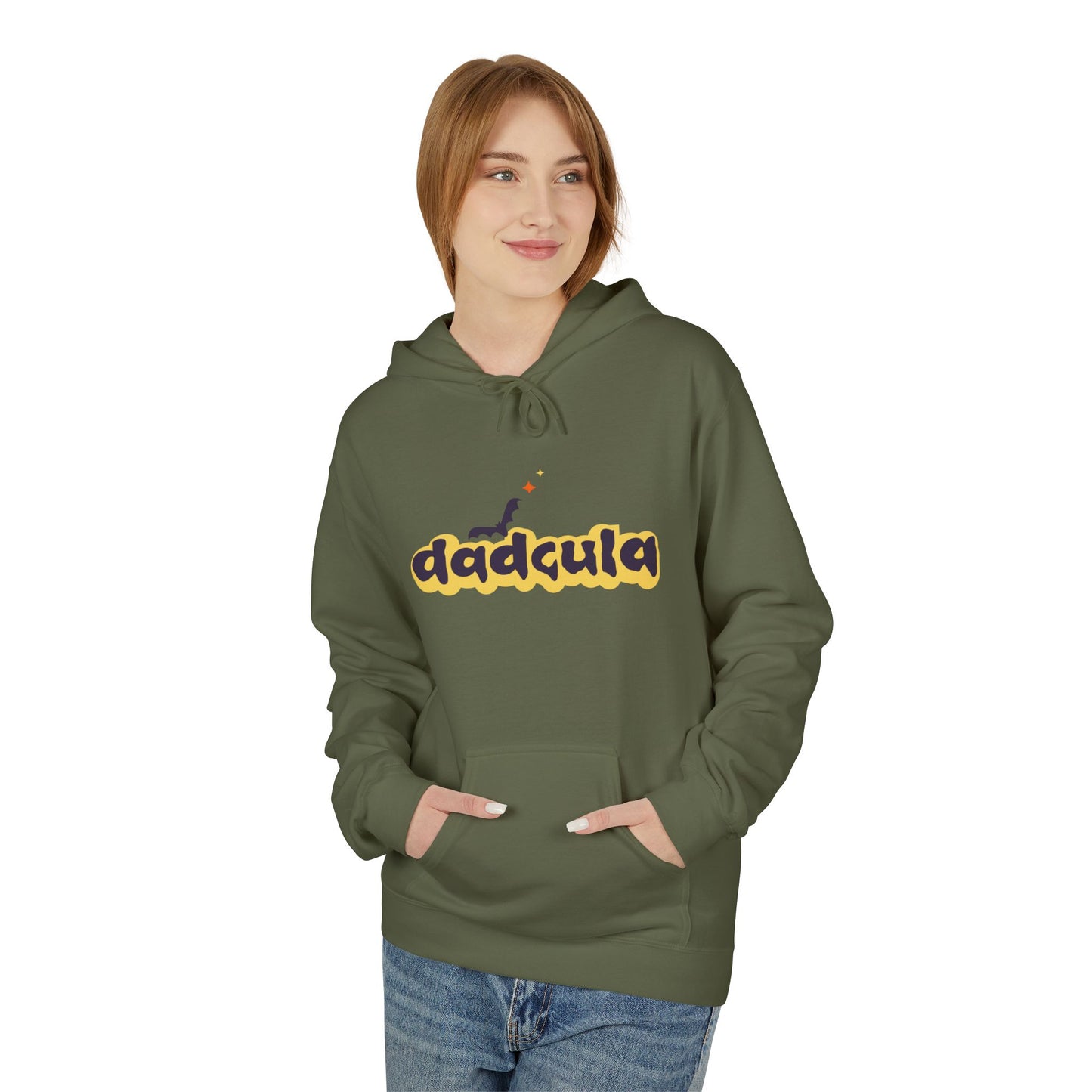 Dramatic Fleece Hoodie with Unique Design, Cozy Fall Apparel, Great for Halloween, Casual Wear, Gift for Friends - MaisonThreadory