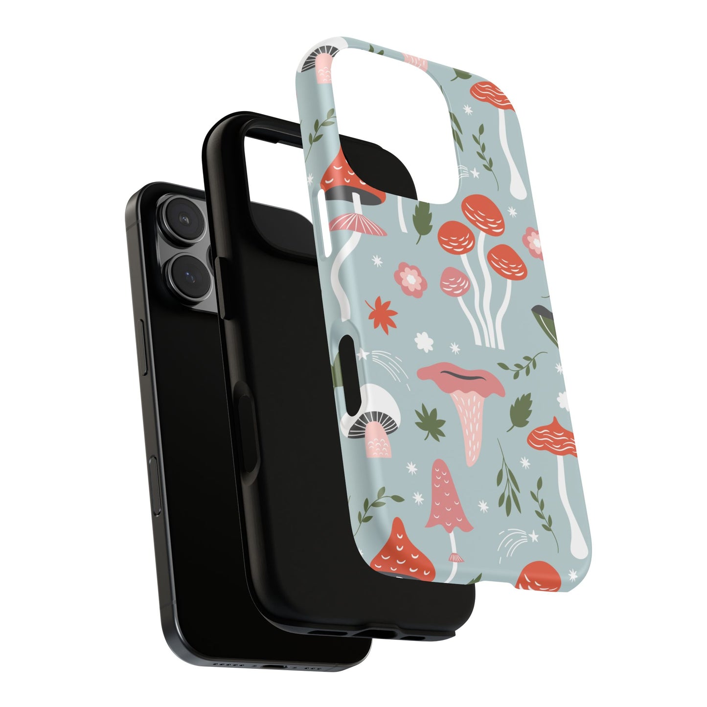 Whimsical Mushroom Phone Case, Cute Floral Smartphone Cover, Unique Gift for Nature Lovers, Trendy Tech Accessory, Eco-friendly Case