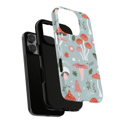 Whimsical Mushroom Phone Case, Cute Floral Smartphone Cover, Unique Gift for Nature Lovers, Trendy Tech Accessory, Eco-friendly Case