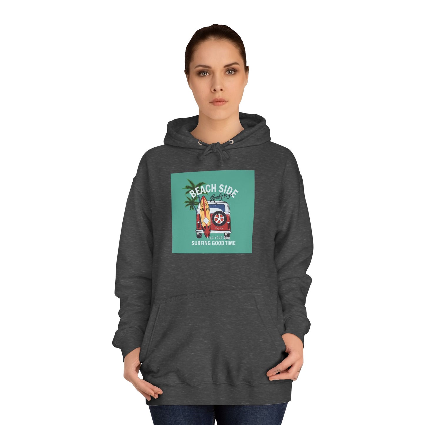 Beachside Vibes Unisex Hoodie | Perfect for College Students, Cozy Days, Summer Vacations, Gift for Friends, Casual Wear - MaisonThreadory
