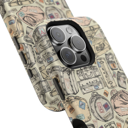 Travel-Inspired Magnetic Tough Cases, Unique Phone Accessories, Perfect for Adventurers, Great Gift for Travelers or Holidays