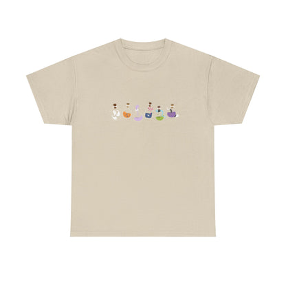 Charming Unisex Tee with Whimsical Characters, Funny Graphic Shirt, Gift for Friends, Comfortable Cotton Top, Casual Wear - MaisonThreadory