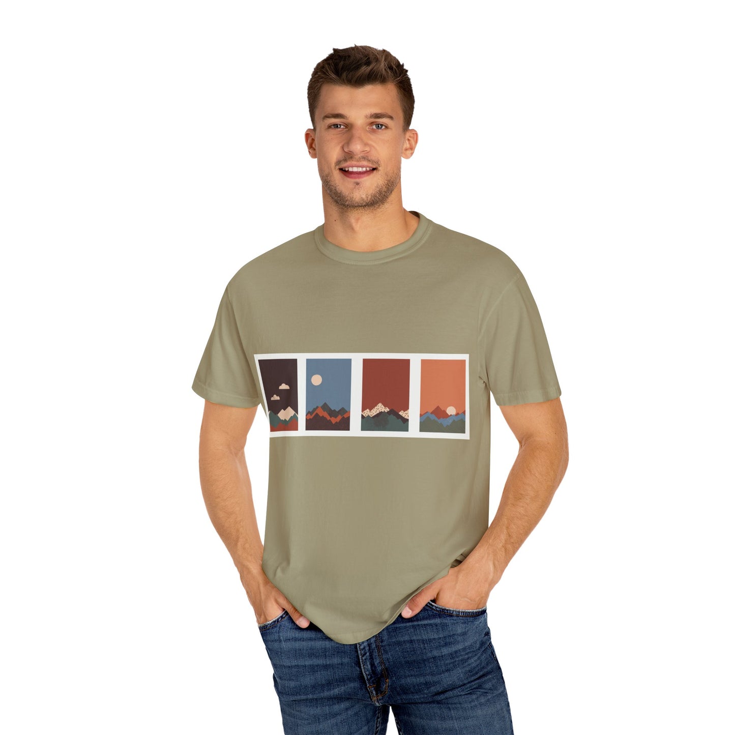 Unisex Mountain Sunset T-Shirt | Cozy Casual Wear, Nature Lover Gift, Travel Tee, Outdoor Adventure Shirt, Hiking Apparel