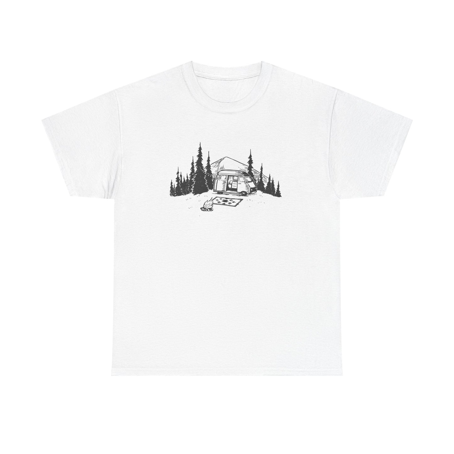 Nature Lover's Cabin Tee, Unisex Outdoor T-Shirt, Camping Apparel, Hiking Shirt, Gift for Adventurers, Eco-Friendly Clothing - MaisonThreadory
