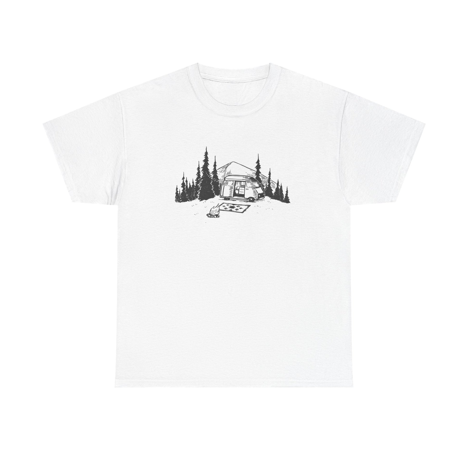 Nature Lover's Cabin Tee, Unisex Outdoor T-Shirt, Camping Apparel, Hiking Shirt, Gift for Adventurers, Eco-Friendly Clothing - MaisonThreadory