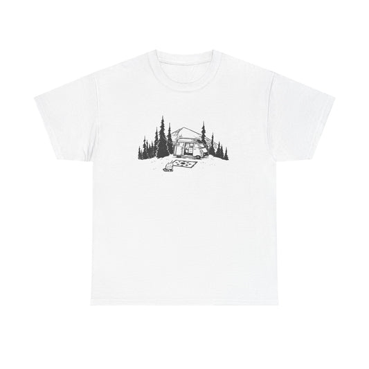Nature Lover's Cabin Tee, Unisex Outdoor T-Shirt, Camping Apparel, Hiking Shirt, Gift for Adventurers, Eco-Friendly Clothing - MaisonThreadory