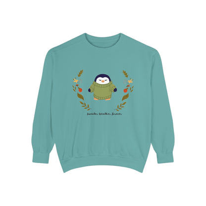 Whimsical Penguin Sweatshirt, Cozy Unisex Pullover for Every Occasion, Gift for Winter Lovers, Cute Fall Apparel, Festive Holiday Clothing - MaisonThreadory
